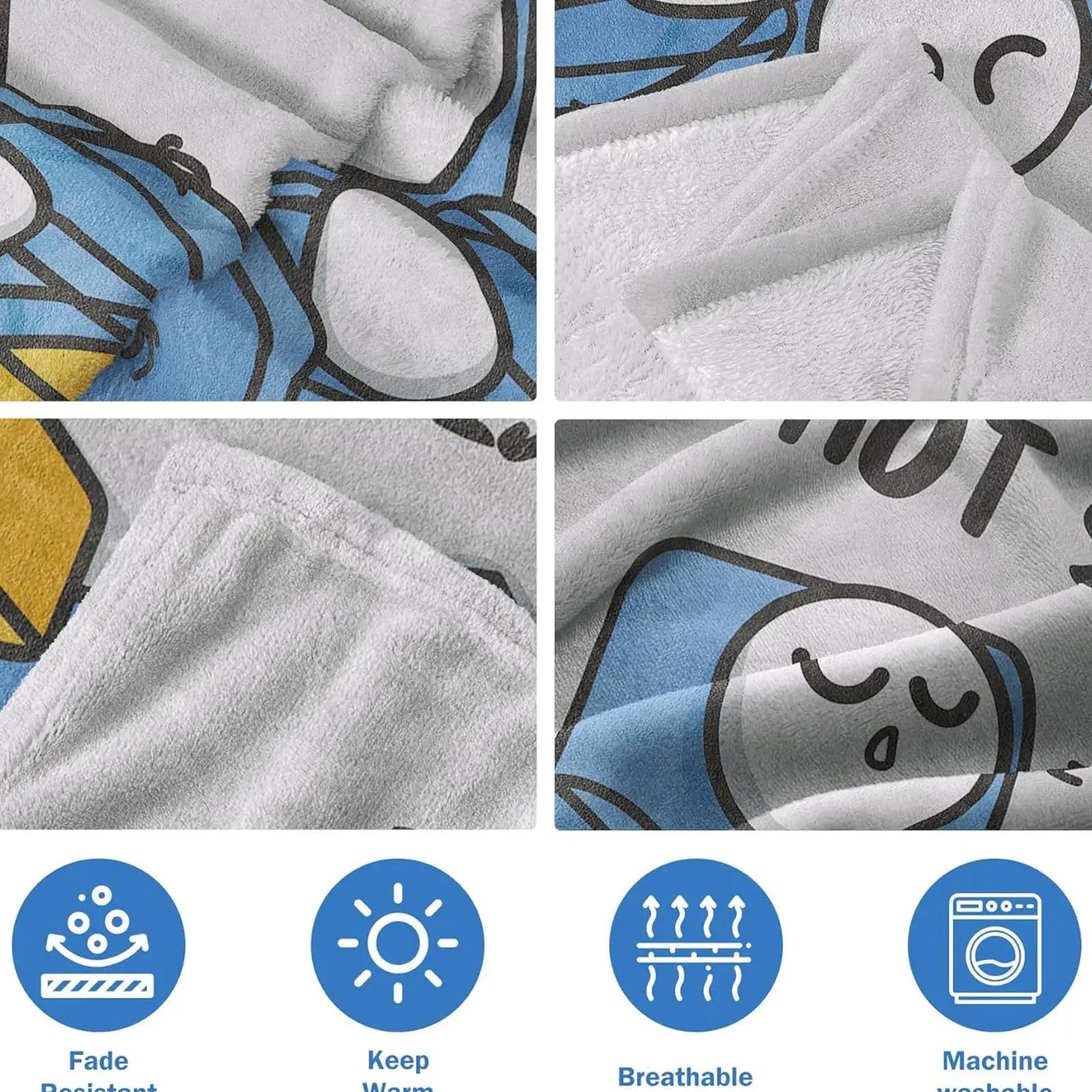 Dad Not Sleeping Funny Blanket Soft Flannel Throws Father's Day Men