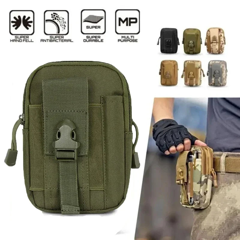 Outdoor Molle Tactical Waist Pouch 1000D Nylon Fanny Bag Men Sport