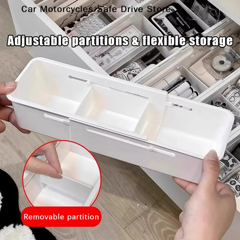 CMHome Pull-out Storage Box Drawer Telescopic Organizing Cosmetics