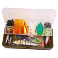 Fishing Lures Soft Hard Bait Hooks Swivels Tackle Box Bass Pike Crank