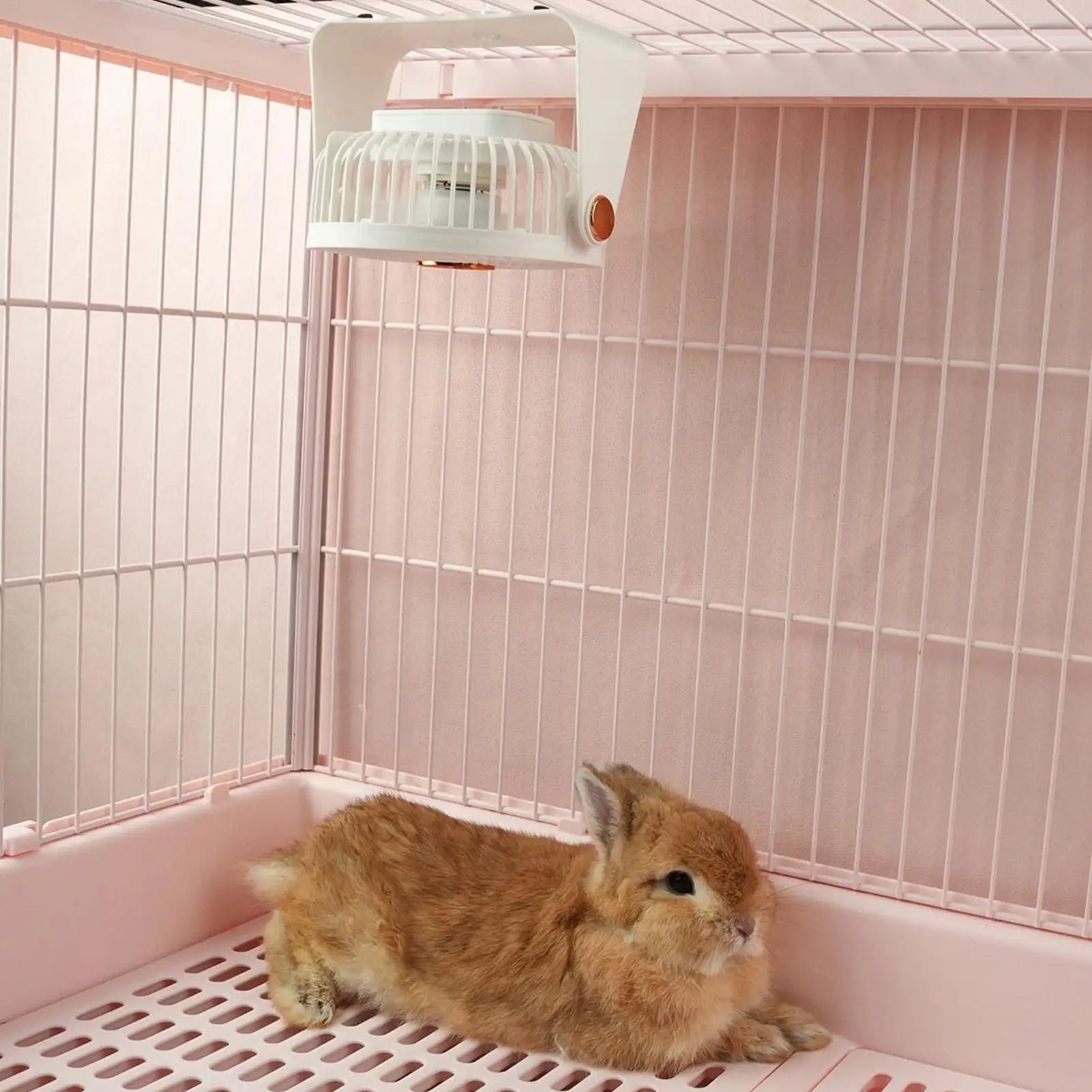 Bunny Cooling Fan Portable No-drill USB Rechargeable Hamster Summer