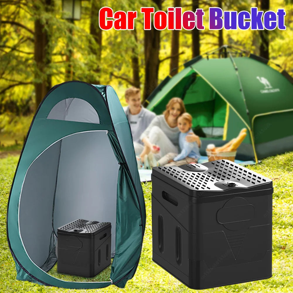 Portable Camping Toilet Seat Reusable Foldable Car Light Weight