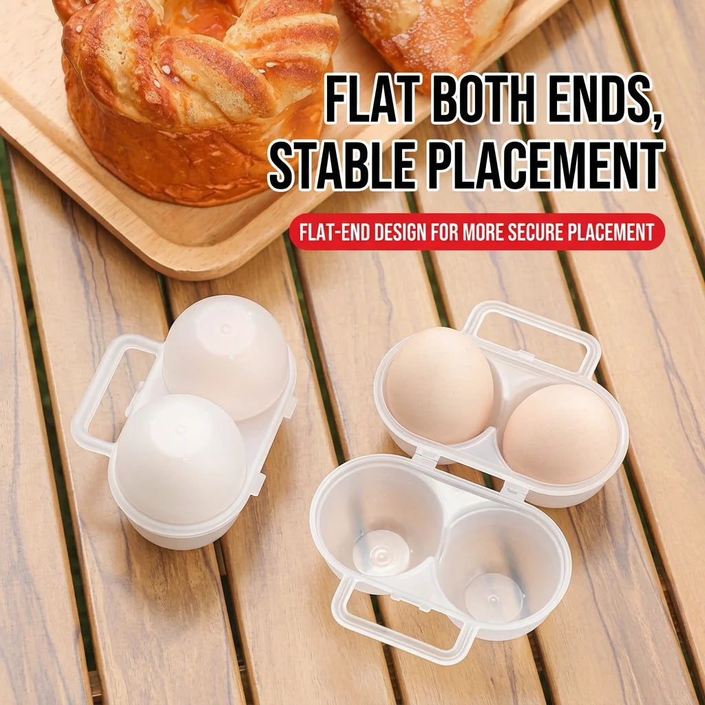 Portable 2-Egg Carrier Box – Shockproof Outdoor Egg Storage