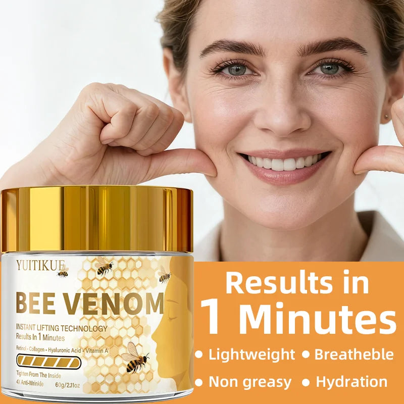 YUITIKUE Bee Venom Face Cream 60g – Instant Lift & Anti-Wrinkle Anti-Aging Face Cream Zpaxo
