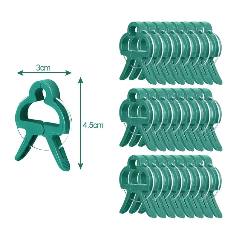 10 Plant Fixed Clips Reusable Garden Greenhouse Bracket Plants Vine