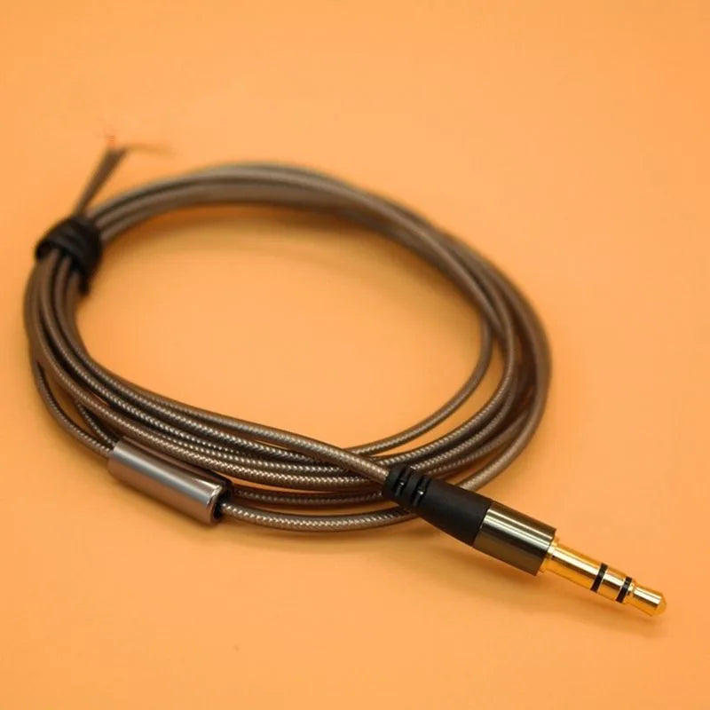 Practical 3-Pole Jack Audio Cable Cord Wire Headphone Earphone