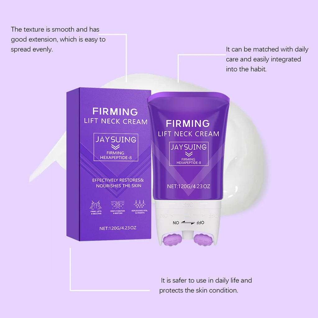 Jaysuing Neck Roller Cream – Anti-Wrinkle Firming & Lifting 120g Neck Firming Cream Zpaxo