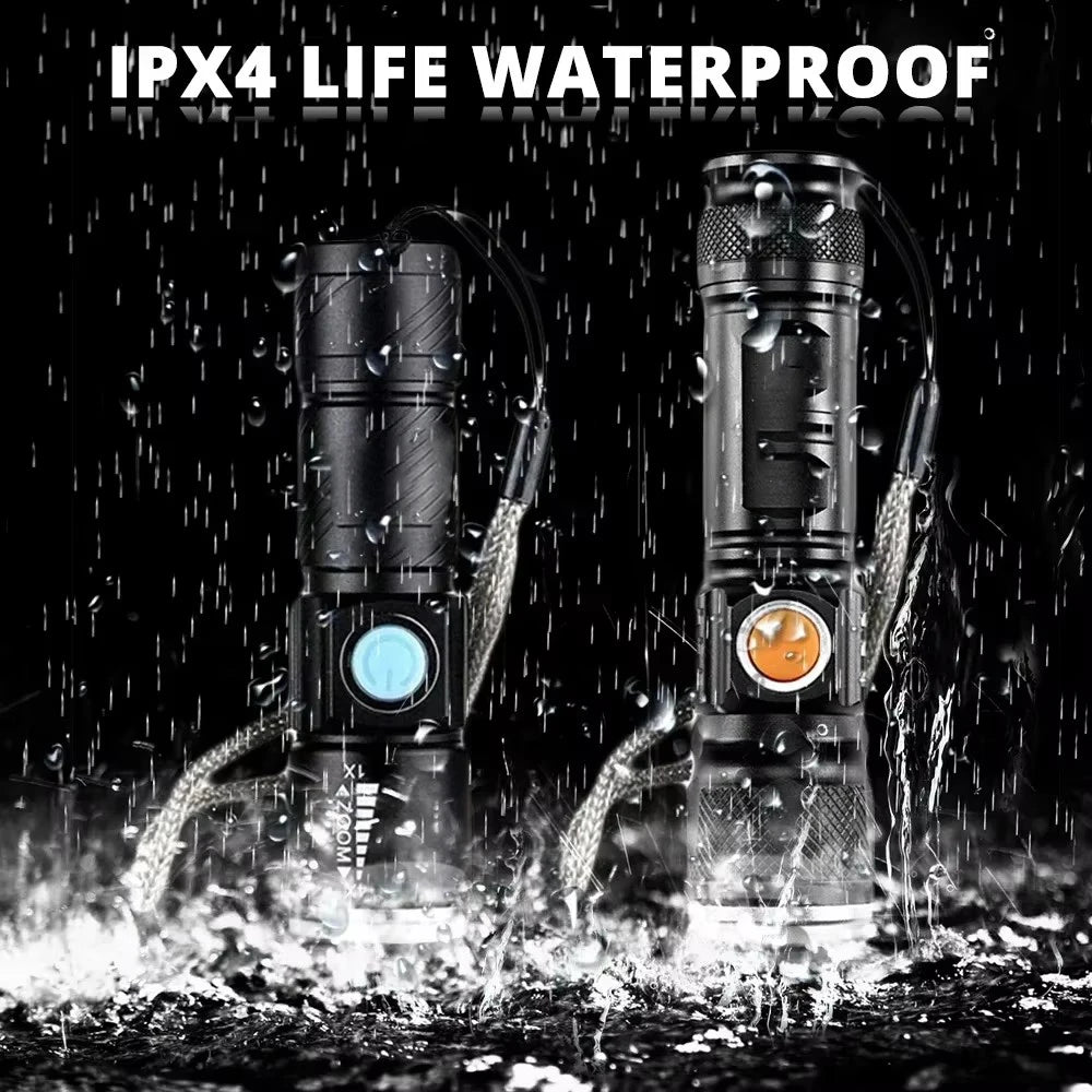 ESMARTER 3800 Lumen Zoomable LED Flashlight – USB Rechargeable