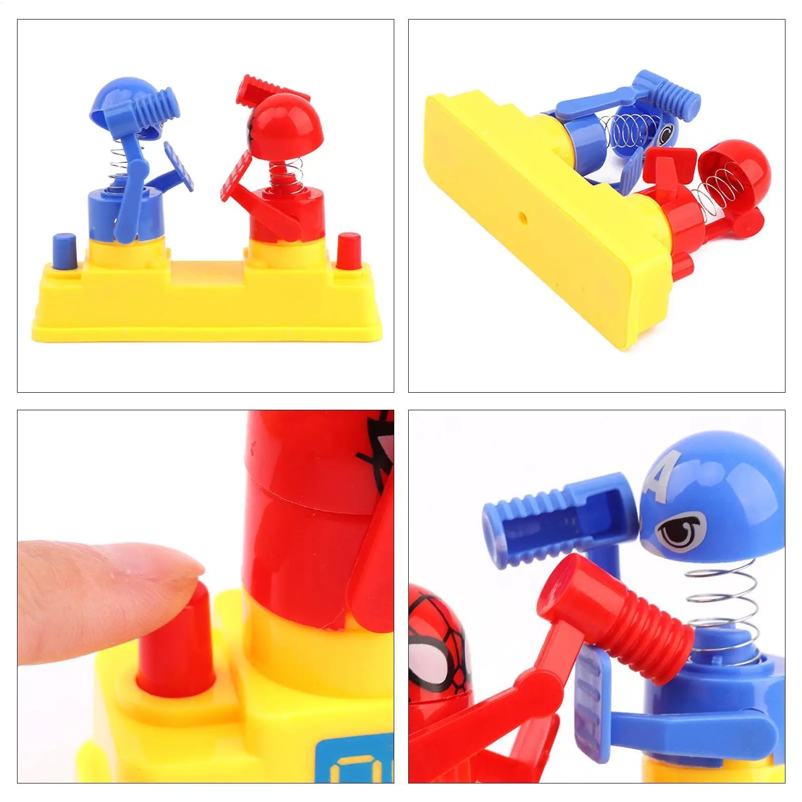 Table Boxing Game Mini Robot Fighting Toys Battle Robot Old Games Portable Kid Board Games Punching Birthday Gift Birthday Gift Zpaxo