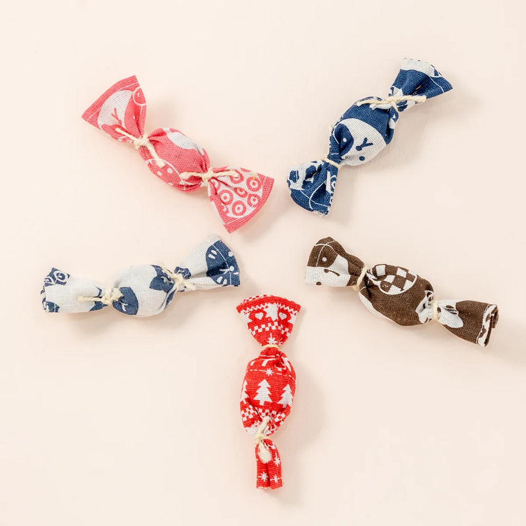 Adorable Candy Catnip Toys Bell Fun Chew Kick Interactive Relieve