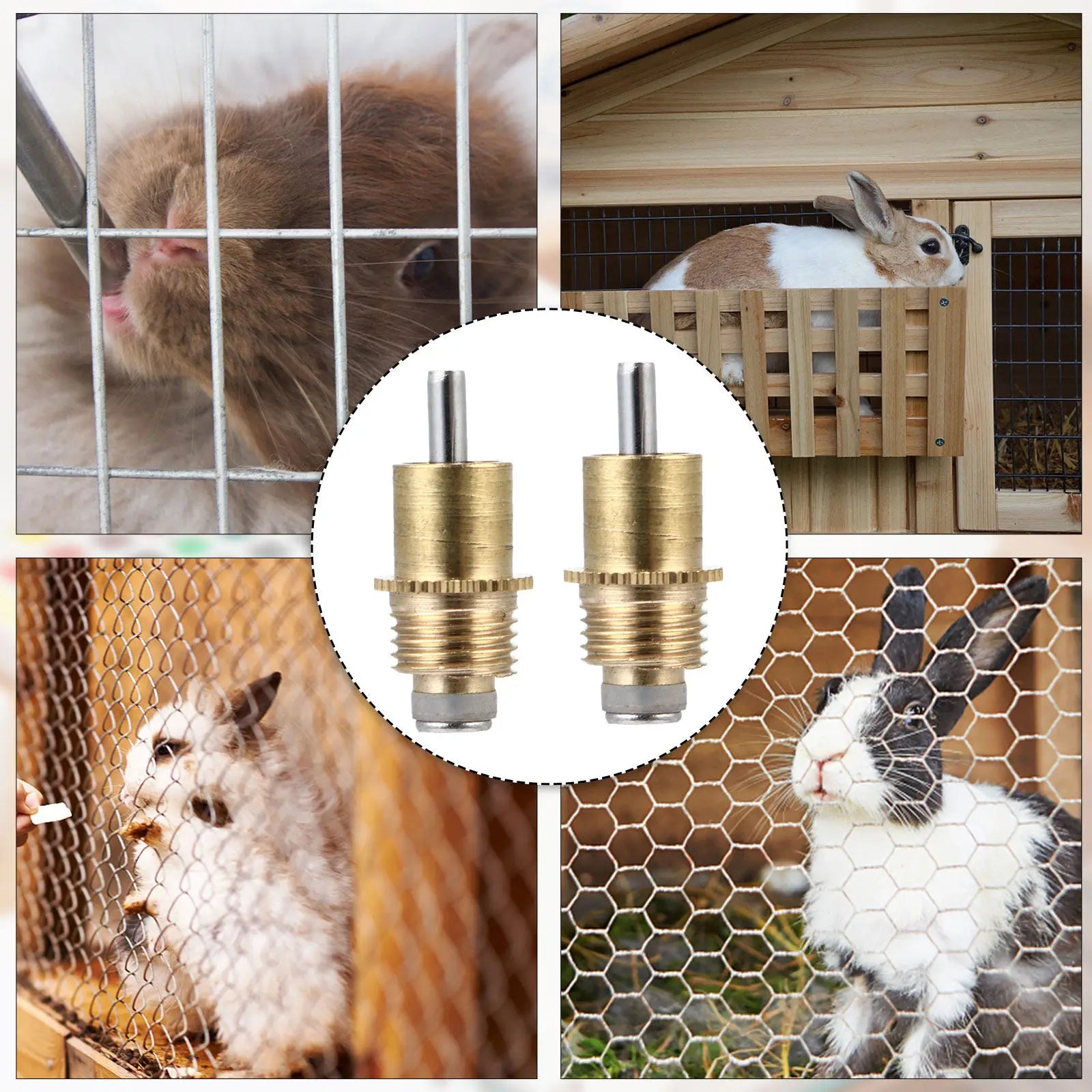 Rabbit Automatic Waterer High-quality Thickened Copper Nipple Drinker