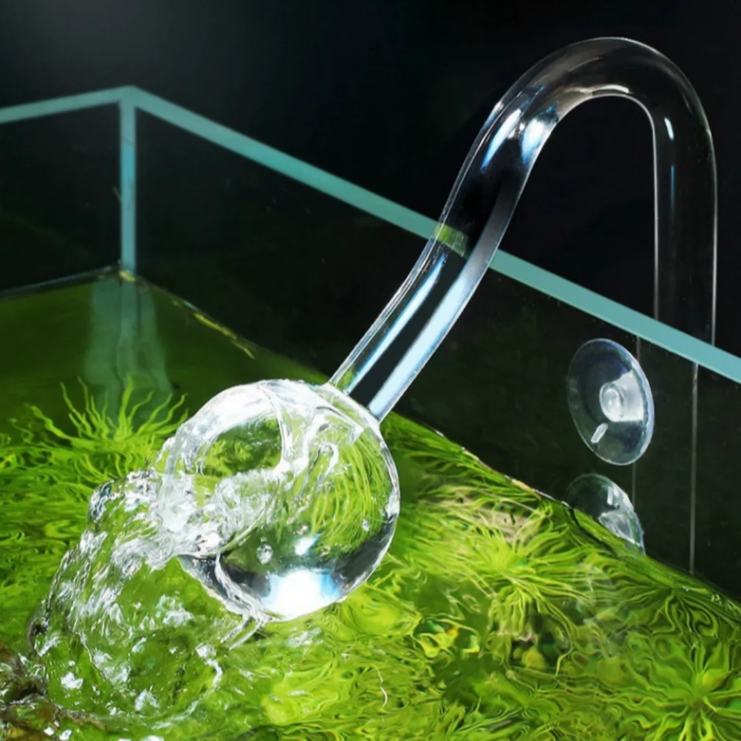 Borosilicate Glass Aquarium Inflow Outflow Pipe Fish Tank Filter Tube