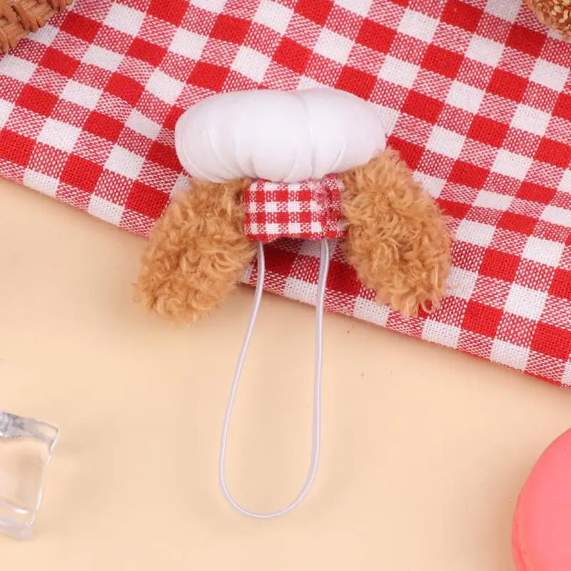 ▶1Pcs Cute Mini Doll Chef Hat Dolls Dress Up Hats Toy Dollhouse DIY Decoration Accessorie For 12-15cm Doll Kid Pretend Play Toys Zpaxo A4