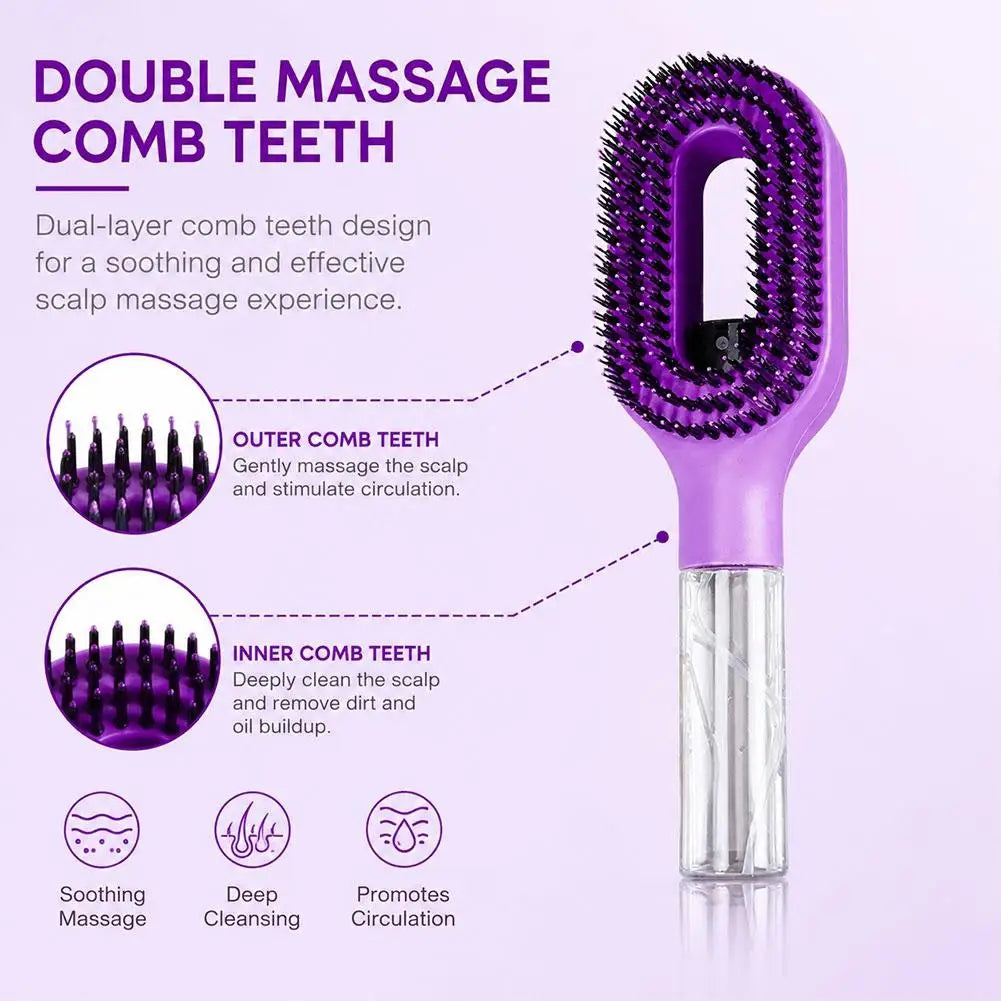 Anti-Static Spray Bottle Comb – Portable Wet & Dry Hair Comb Hair Styling Comb Zpaxo
