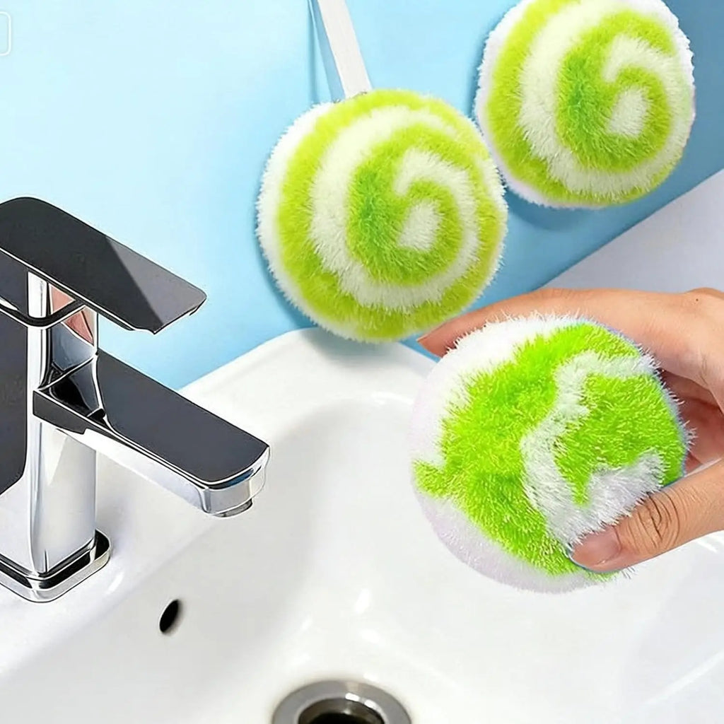 Bathroom Cleaning Ball Brush Multi-purpose Sink Tub Toilet Counter