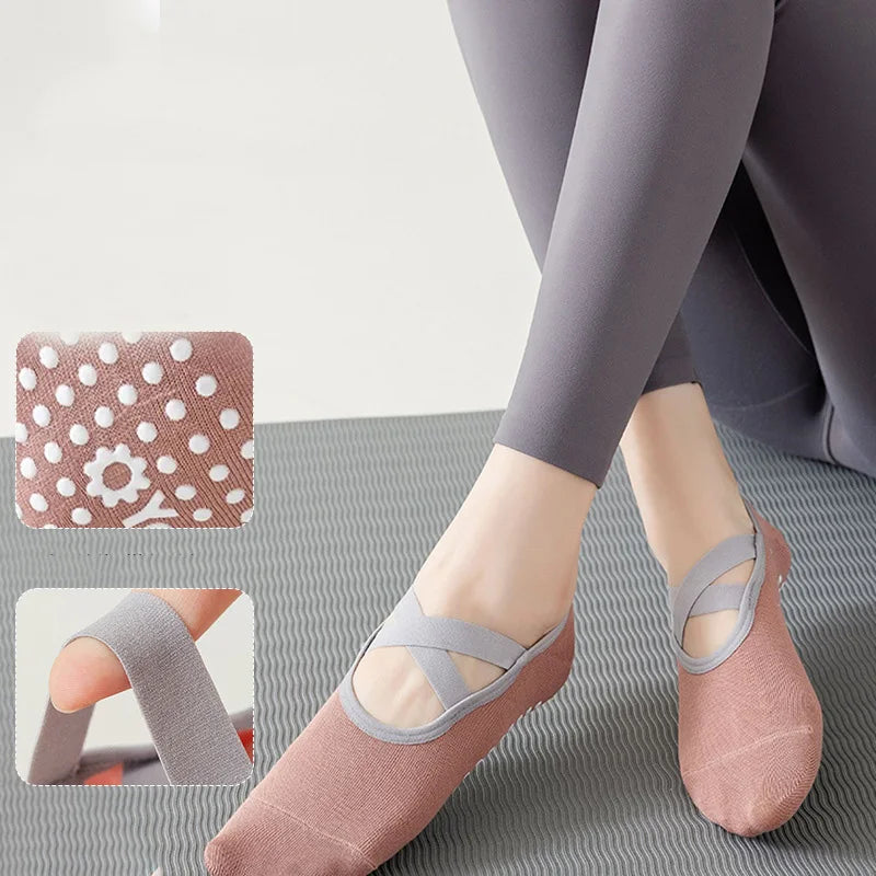 Professional Women Yoga Socks Silicone Anti-slip Ballet Pilates