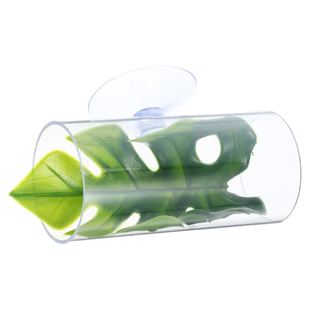 Transparent Betta Fish Tunnel Resting Spawning Hiding Aquarium Shrimp