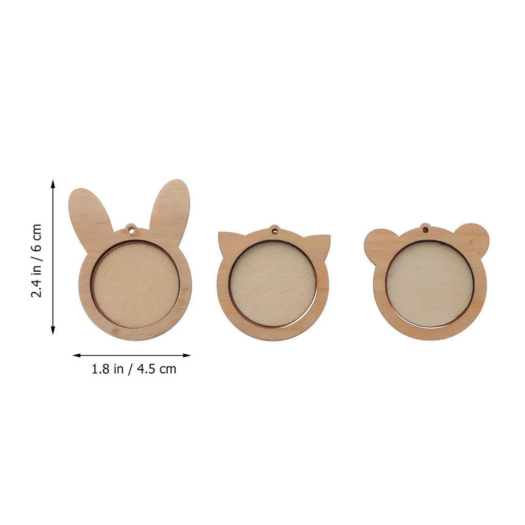 Mini Wooden Embroidery Hoops Eco-friendly Smooth Refined Wood Cross