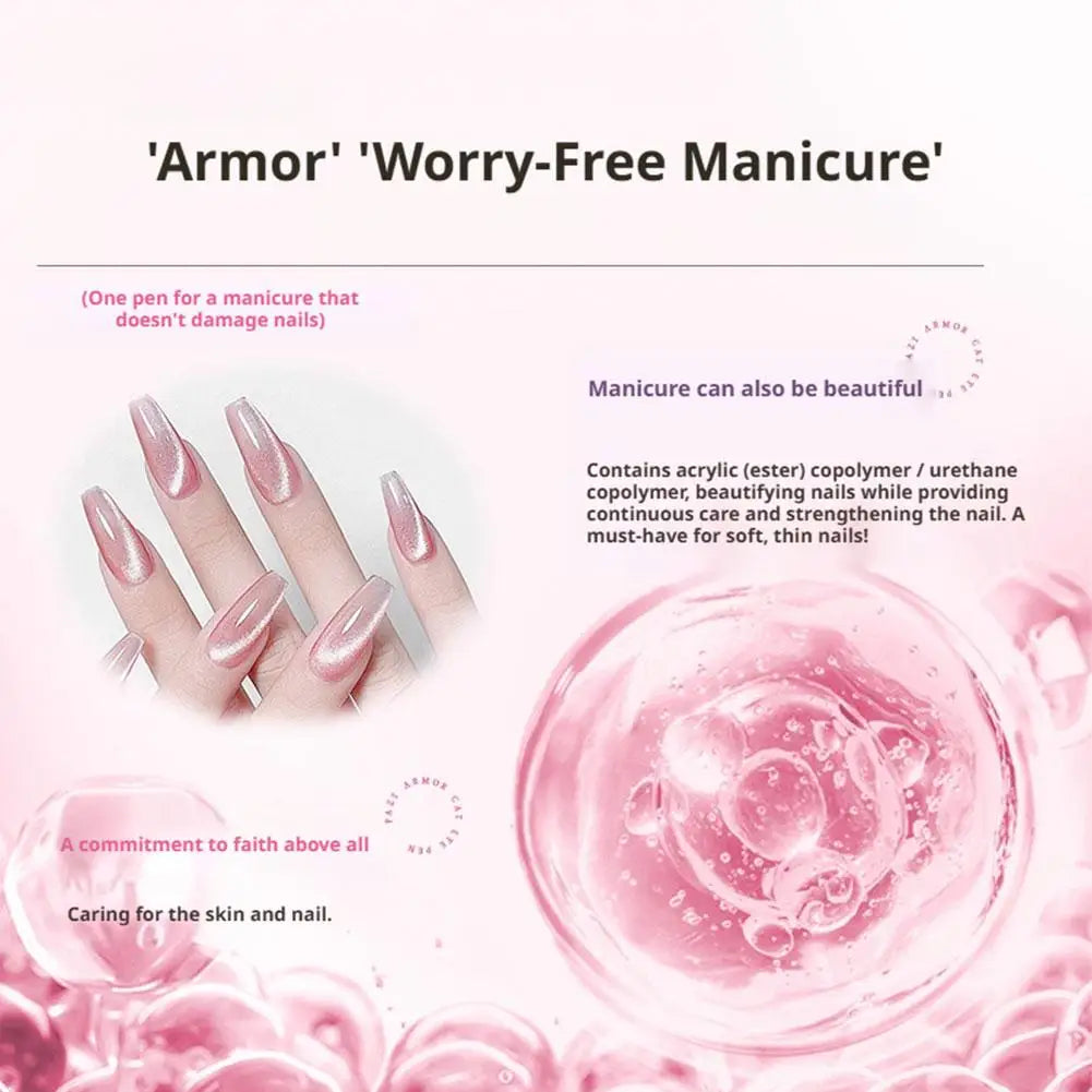 7-in-1 Cat Eye Magnetic Gel Nail Polish Pen | Built-In Magnet Gel Nail Polish Pen Zpaxo