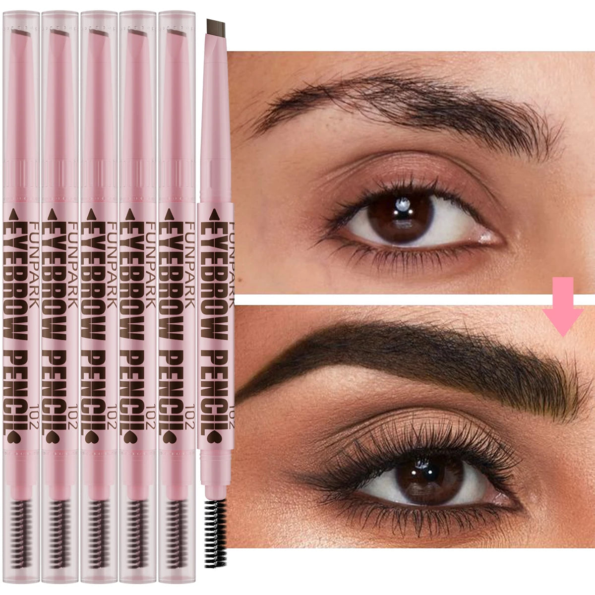 1 Professional Eyebrow Pencil Eye Makeup Women 5 Colors Waterproof