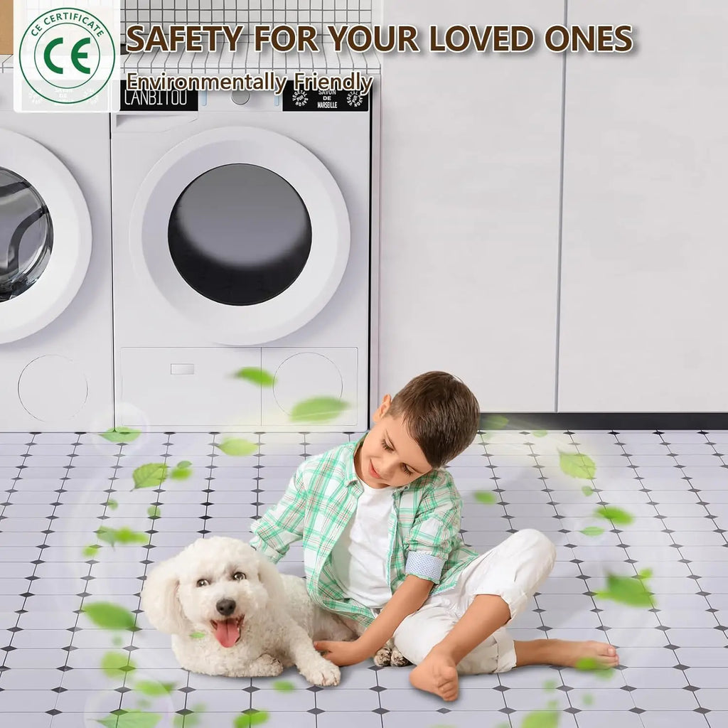 Eco-friendly Waterproof Self-adhesive Stone Grain PVC Floor Tiles