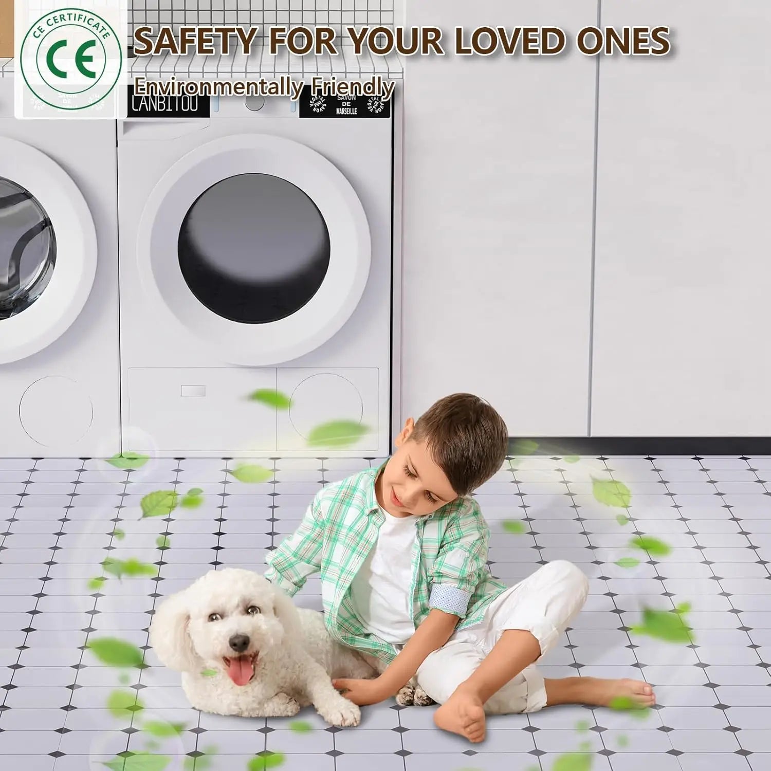 Eco-friendly Waterproof Self-adhesive Stone Grain PVC Floor Tiles