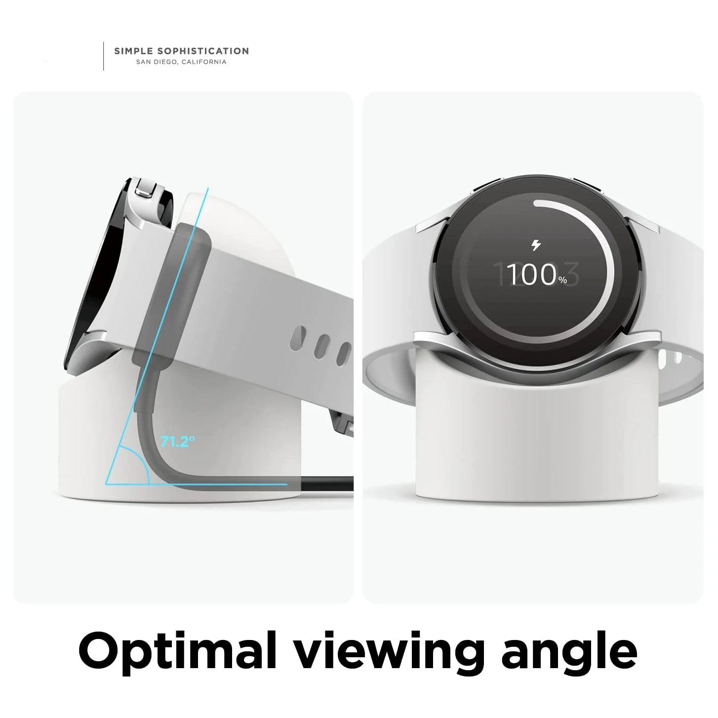 Silicone Stand Charger Holder Charging Seat For Samsung Galaxy Watch 5 Pro Charger Stand 40/44/45mm For Galaxy Watch 3 4 Charger Zpaxo