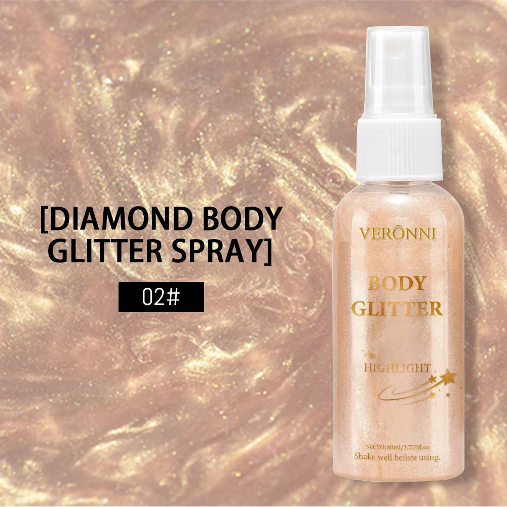 Liquid Highlighter Makeup Body Shimmer Oil Glitter Long Lasting Zpaxo 02