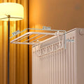 Heavy-duty Wall-mounted Radiator Rack Pull-out Clothes Drying Shelves
