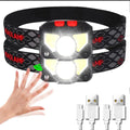 500LM LED Sensor Headlamp USB Rechargeable – Camping Fishing