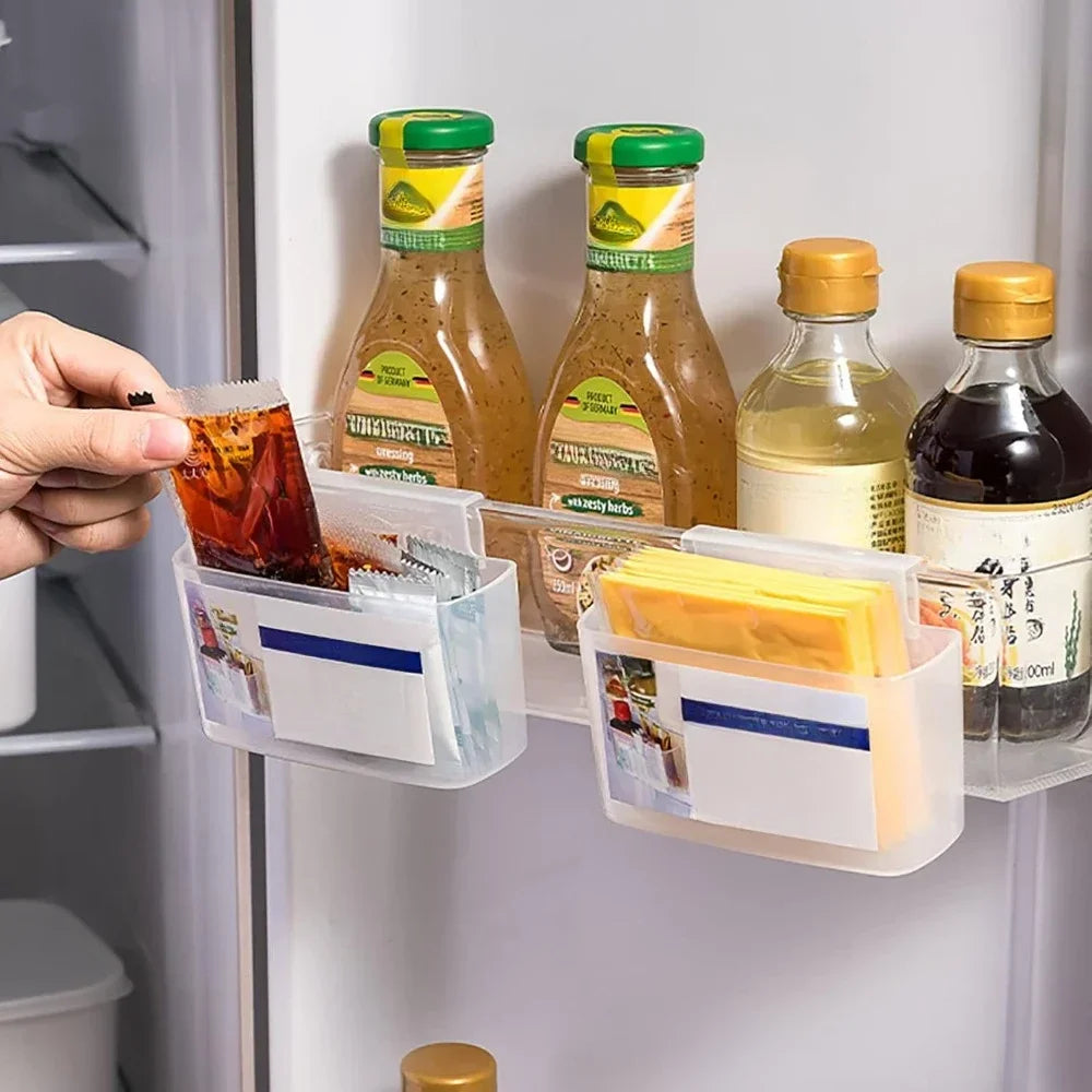 Sliced Cheese Holder Fridge Refrigerator Side Door Organizer Hanging