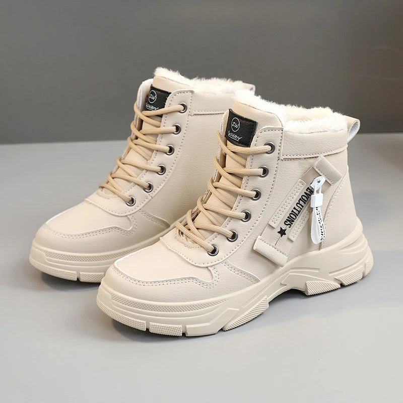 2025 New Women Snow Boots Outdoor Warm Platform Ankle Boots Women Casual High-top Shoes Women Luxury Plus Size Sneakers of Sport Zpaxo