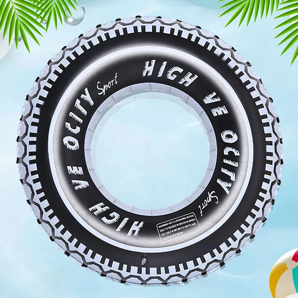 Tyre Shaped Adults Swimming Ring Decorations Car Tire Inflatable Pool