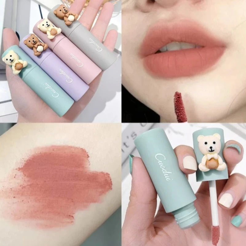 Smooth Matte Lipstick Waterproof Long Lasting Lip Gloss Multi-purpose