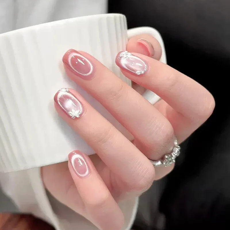 Multifunctional Nail Art Cat Eye Circular Magnet Suck Hollow Ribbon Effect Super Strong Magnet Ring Manicure Magnetic Tools Zpaxo