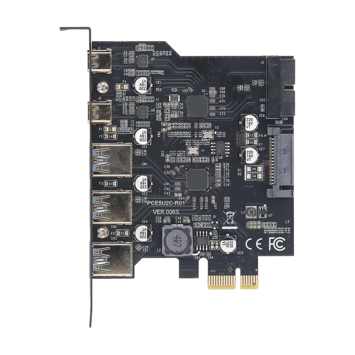 PCIe USB 3 2 Card C Easy Installation Expansion 5 Port Desktop Windows Zpaxo