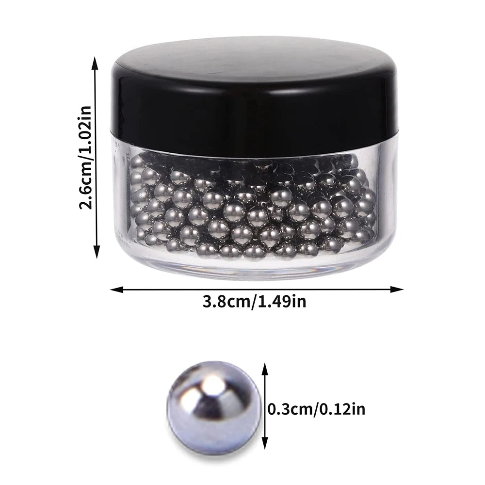 400Pcs 304 Stainless Steel Cleaning Beads 3mm for Glass Bottles Wine Glass Cleaning Beads for Decanters Vases Zpaxo 400pcs