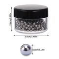 400Pcs 304 Stainless Steel Cleaning Beads 3mm for Glass Bottles Wine Glass Cleaning Beads for Decanters Vases Zpaxo 400pcs