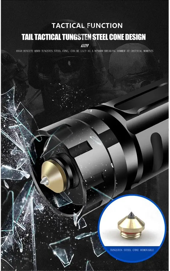 POCKETMAN 3800 Lumen Tactical Flashlight | USB Rechargeable