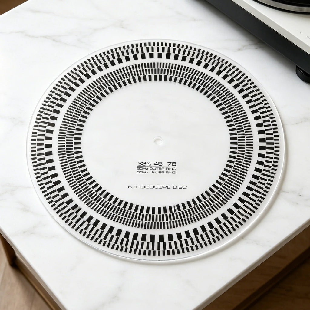 Turntable Strobe Disc X Calibration Double Sided 33 45 78 RPM Record