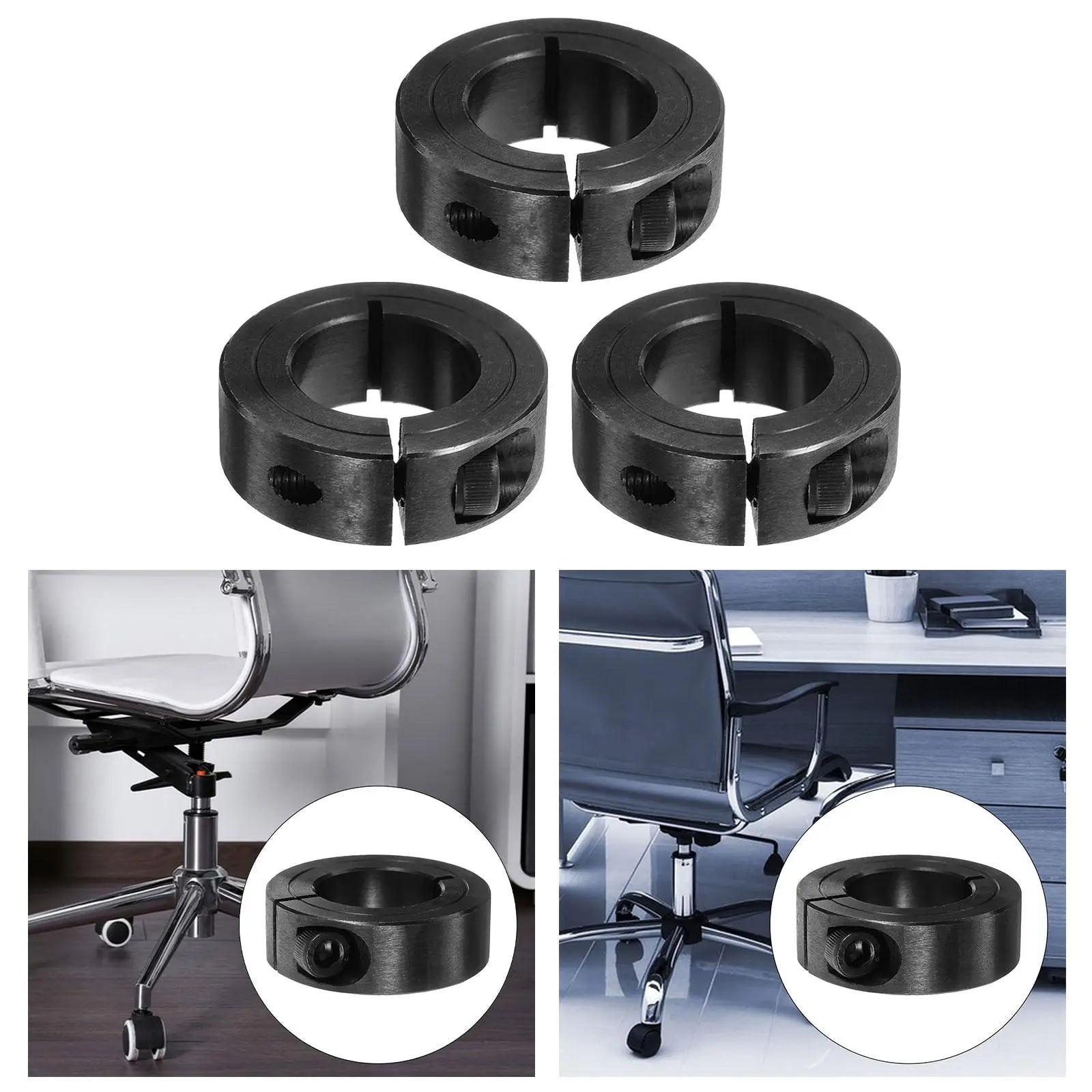 Gaming Chair Cylinder Saver Steel Chair Saver Kit High Performance Premium Office Chair Cylinder Holder for Stop Sinking Zpaxo