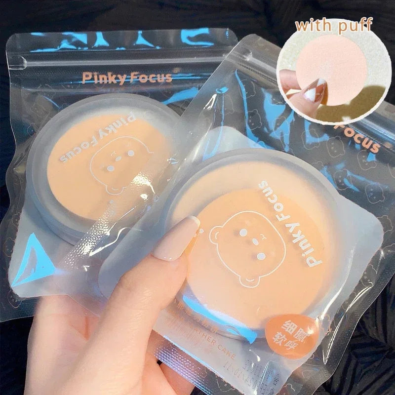 Matte Oil Control Pressed Powder White Brighten Transparent Concealer