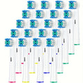 4/16/20/80pcs Set Electric Toothbrush Head For Oral B Sensitive Replacement Brush Heads D25 D30 D32 D18 4739 3709 4728 D4510 Zpaxo SB17A-20pcs