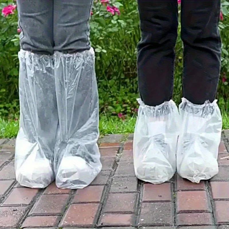 Disposable Rain Boot Covers Durable Slip-resistant Shoe Protectors