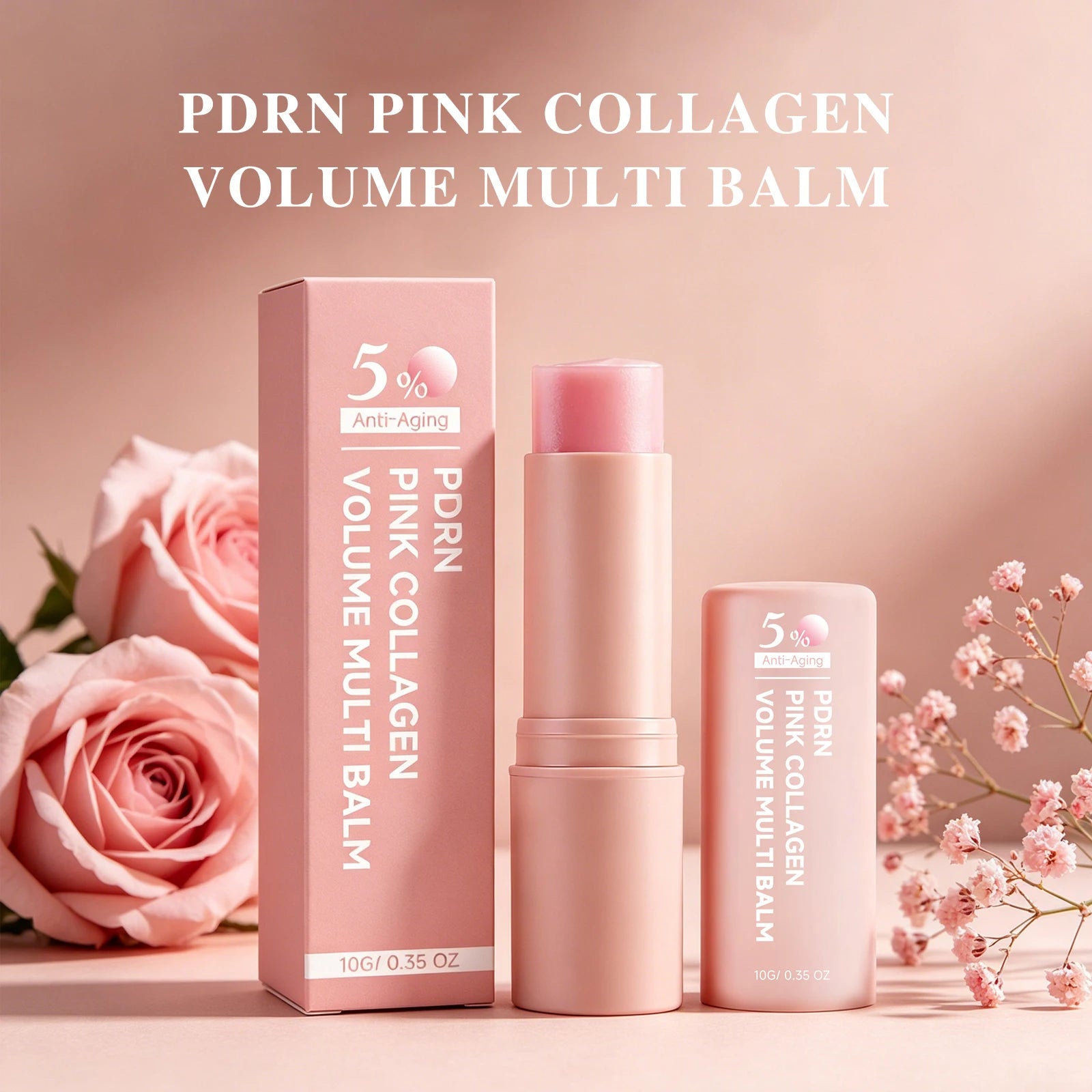 PDRN Pink Collagen Balm Stick – Anti-Wrinkle & Firming Skin Care Collagen Balm Stick Zpaxo