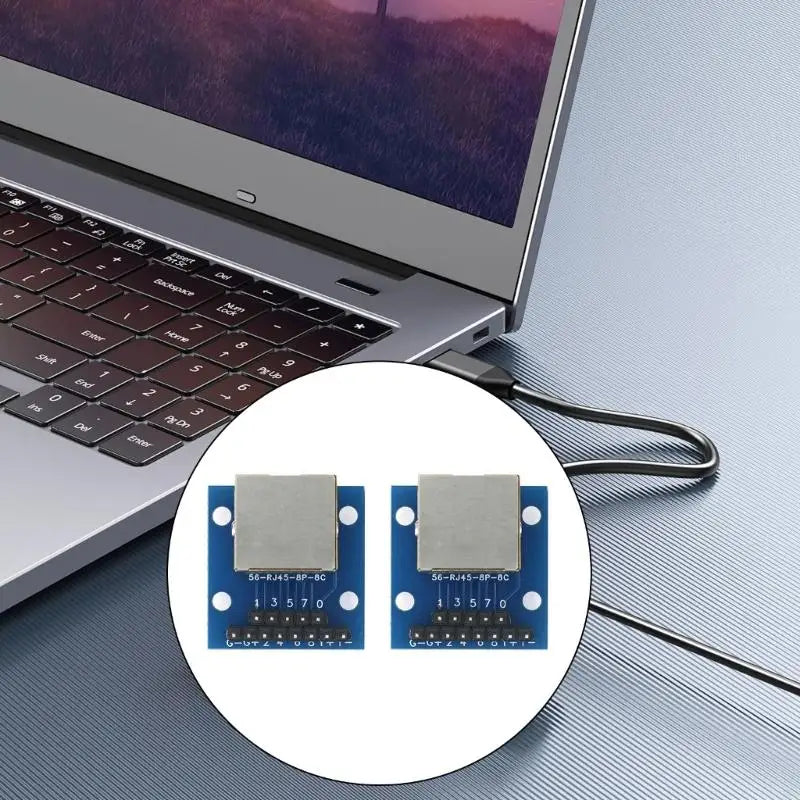 652F LED Featured RJ45 DIP2 54 Adapter PCBs Real Time Networking Zpaxo