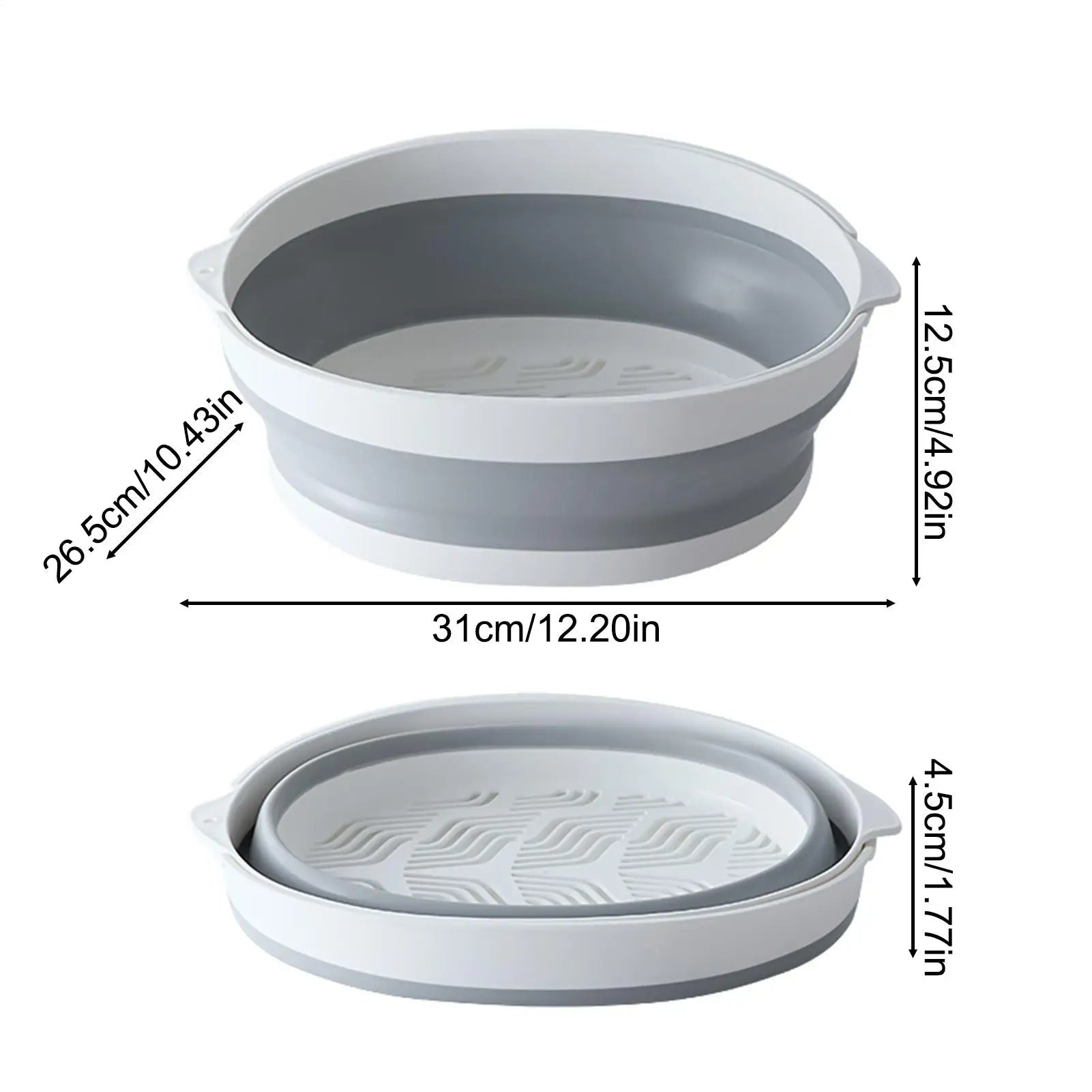 Foldable Strainer Double-layer Fruit Washing Kitchen Parents Daily