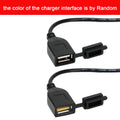 Motorcycle USB Socket Power Supply Socket for Phone GPS Motorbike Handlebar Charger USB Converter DC 5V 2A Adapter USB Port Zpaxo black