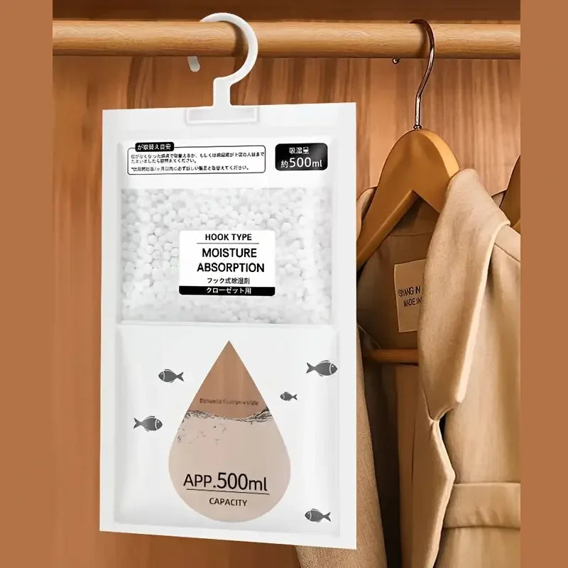 3-Pack 240g Moisture Absorbers for Closet & Home – Dehumidifier Bags for Wardrobe, Odorless, No Power Needed Zpaxo