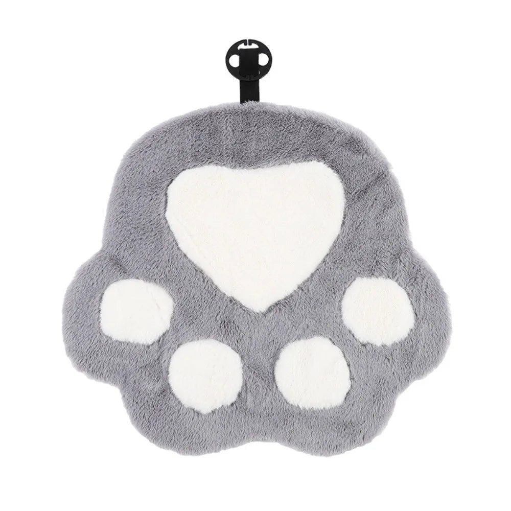 Premium Soft Cartoon Cat Claw Seat Cushion Warm Plush Paw Car Zpaxo Grey